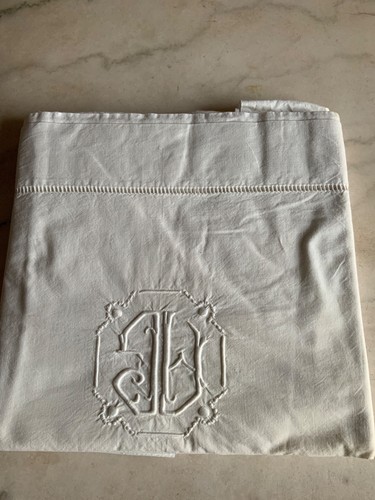 Drap ancien monogramme - ancien,