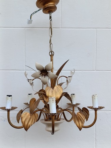 Lustre floral vintage feux - 5,