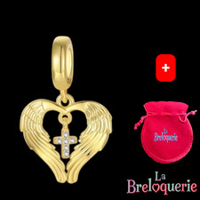 Charm coeur et croix  - Pour