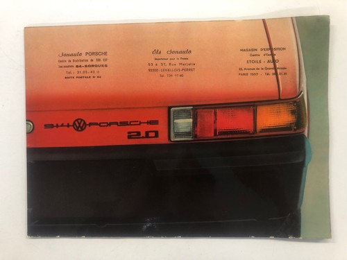 Porsche 914 catalogue original - catalogue,
