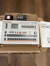 Roland TR-707 Rhythm Composer Classic Drum Machine Sequencer + MC-64 Memory