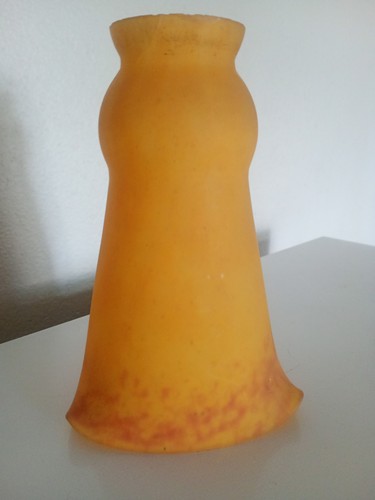 Longue tulipe verre - verre, marmoréen