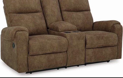 Brown faux leather reclining - brown,