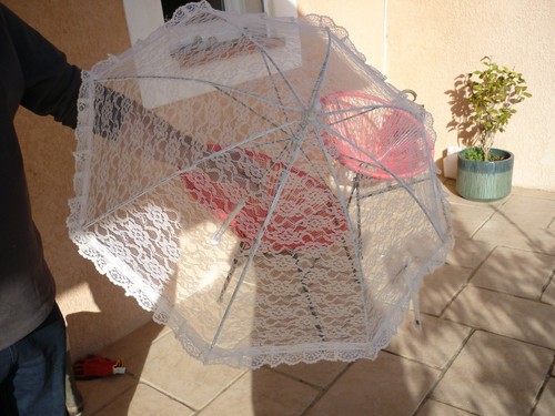 Ombrelle ancienne dentelle - en,