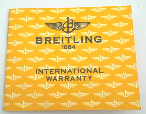 Livret garantie breitling - livret,