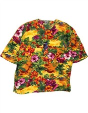 NITYA Womens Hawaii Oversized T-Shirt Top EU 42 Large Multicoloured Floral QU08
