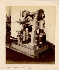 A Boat Engine, 1882 Vintage Albumen Print Albumen Print 9x12 Cir