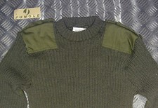 Véritable British Army, Vert Commando Pull Laine Ras Cou Très Chaud Tout Tailles