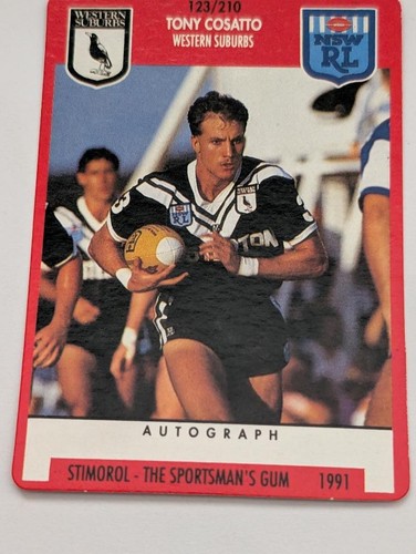 1991 stimorol nrl trading - stimorol, card