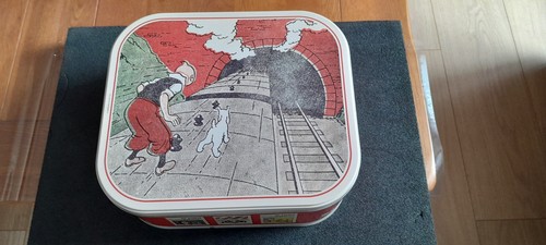 Boite tintin biscuit - boite, delacre