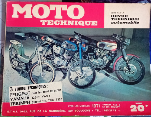 Revue technique moto - revue, peugeot