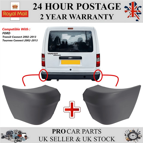 Rear bumper corner end l - 2x,