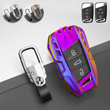 Metal Key Fob Case Cover Shell For Volkswagen Passat Tiguan Atlas Golf Alltrack