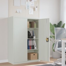 Armoire de Bureau Acier Gris Armoire de Classement  Meuble de Rangement vidaXL