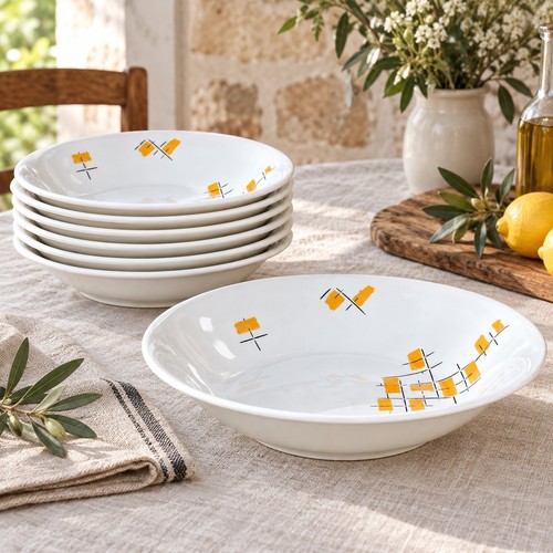 Service pâtes assiettes - pâtes, 6