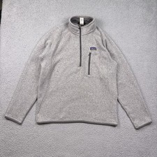 Patagonia Jacket Mens Medium Gray Better Sweater Full-Zip Fleece Long Sleeve