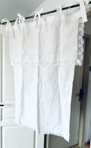 Rideau vintage fait main - rideau,