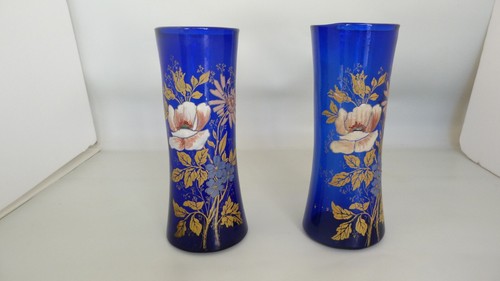 Paire vase legras - de, emaillé
