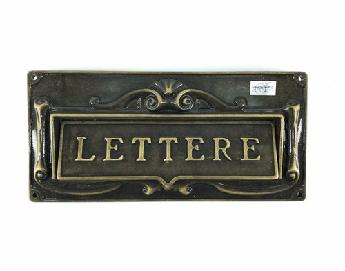 Plaque rosace pour lettres - plaque,