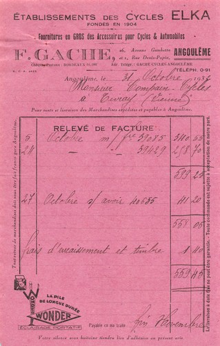 1932 etab des - , cycles