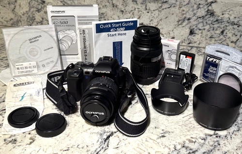 Olympus 500 dslr bundle - e-500,