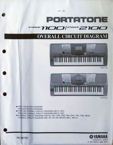Yamaha psr 1100 - psr-1100, psr-2100