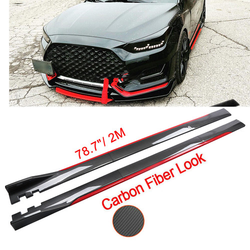 Carbon fiber look - carbon, 78.7"