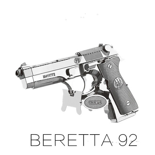 Diy metal gun pistol - 3d,