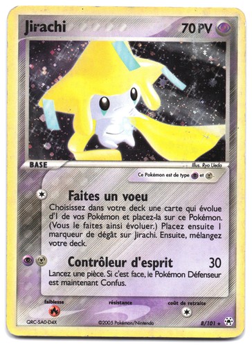 Carte pokémon jirachi 101 - carte, 8/101