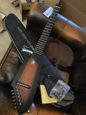 Donner HUSH™ I Acoustic Electric Guitar Mahogany Wood Sunburst With Headphones