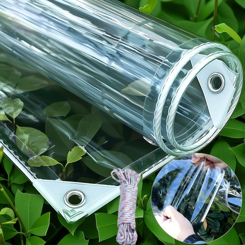 Extra thick clear tarp - clear, 20