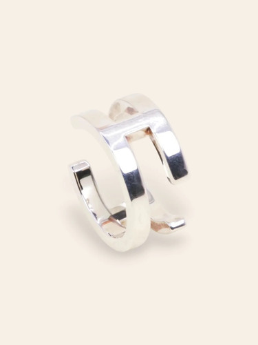 Hermes bague argent - hermes, h