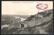 Old postcard Mantes-Limay, Hermitage of Saint-Sauveur, entrance 