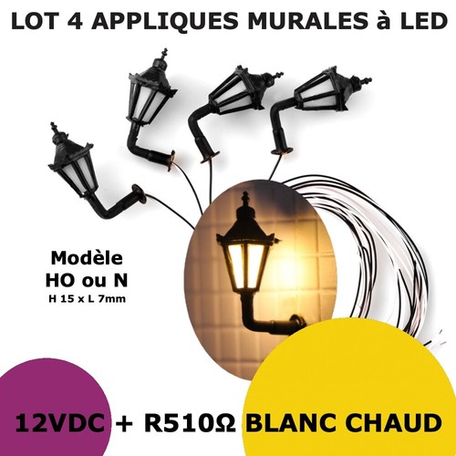 Lot lampadaires appliques - 4,