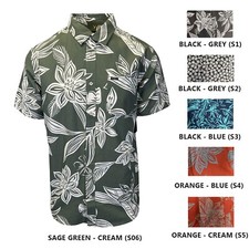 O'Neill Men's Shirt Shoreside Short Sleeve Printed Flowers Shirt