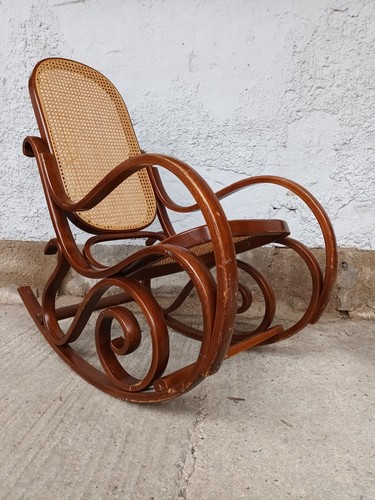 Fauteuil bascule vintage - à,