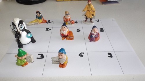 Lot figurines blanche neige - blanche, et