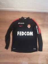 Maillot foot football gardien porté  Monaco Dotation entraîneur André Amitrano -