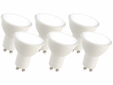 6 spots LED GU10 6 W - Blanc