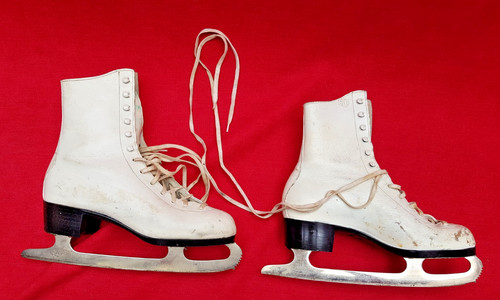 Patins glace vintage - vintage, pour