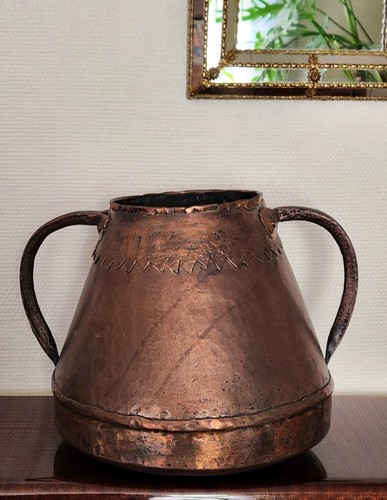 Grand pot ancien cuivre - pot,
