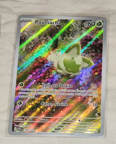 Carte pokémon poussacha - pokémon,