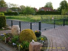 Fer Métal Clôture Clôtures Balcon Porte Crossline-Z80/200 Zinc