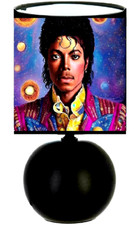 Lampe de chevet céramique. Personnage Michael Jackson !