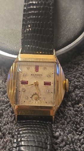 Benrus montre vintage plaqué - benrus,