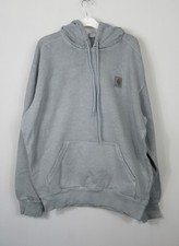 Carhartt WIP Nelson Hoodie Hooded Top Garment Dyed Blue/Grey Size S - XL