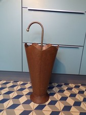 PORTE-PARAPLUIE CANNE-en forme de parapluie-CUIVRE-DESIGN 1960-70