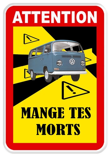 Sticker mange tes morts combi - sticker,