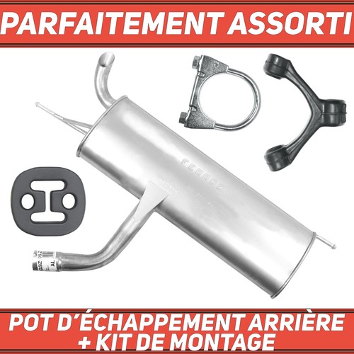 Pot échappement arrière - d’échappement,