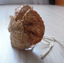 Petit Chapeau de poupée ancienne en paille